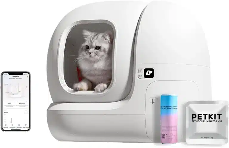 Litière pour chats autonettoyante