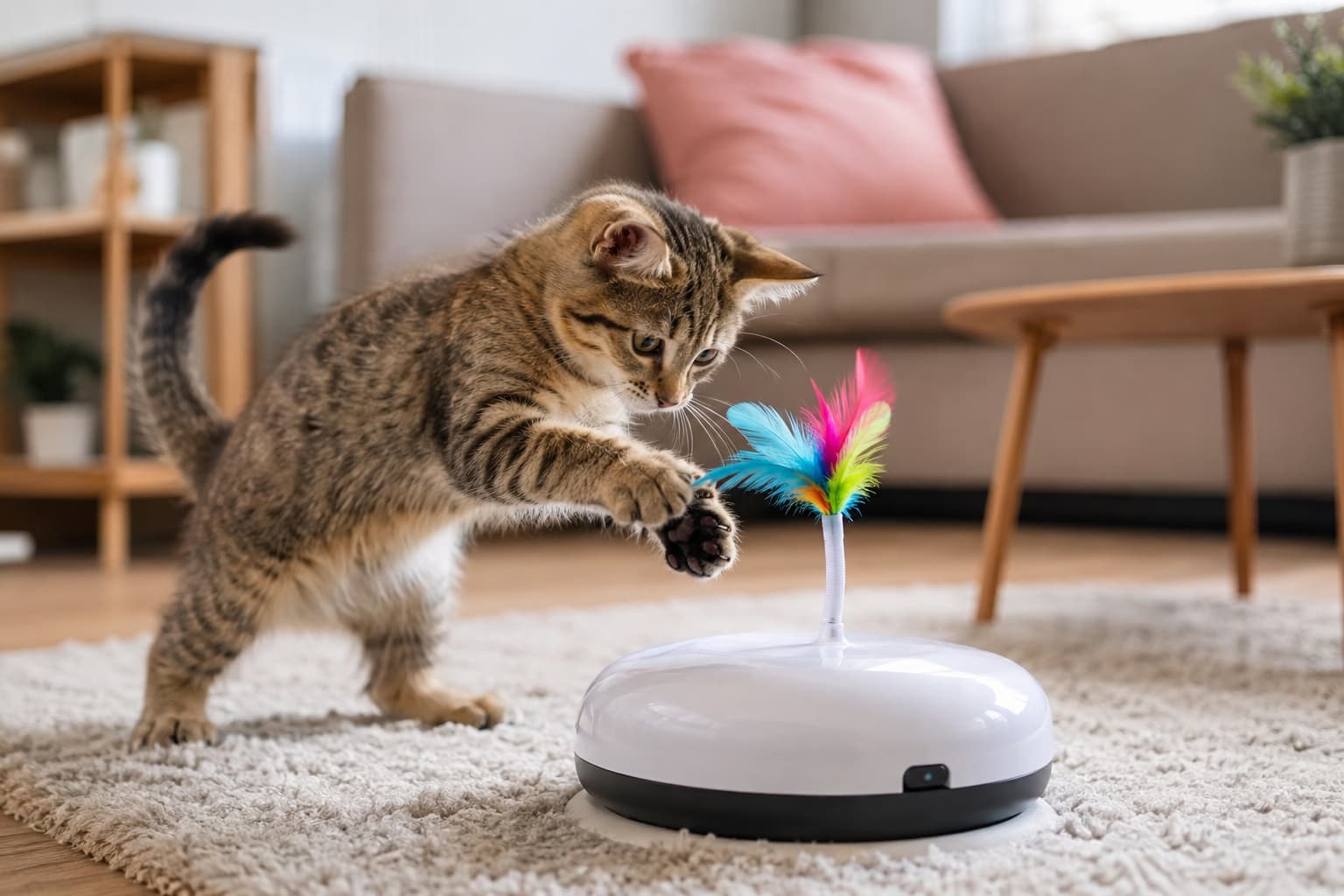 jouet interactif chat
